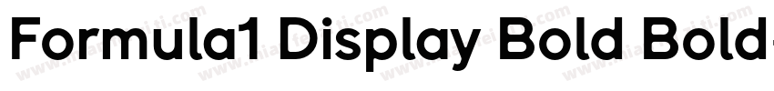 Formula1 Display Bold Bold字体转换